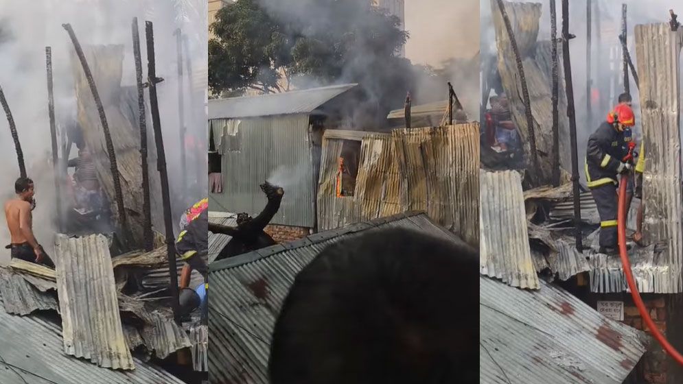 মহাখালীতে আবাসিক ভবনের আগুন নিয়ন্ত্রণে