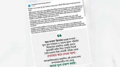ছাত্রশিবিরের প্রকাশনা থেকে মুক্তিযুদ্ধ নিয়ে বিতর্কিত প্রবন্ধ প্রত্যাহার