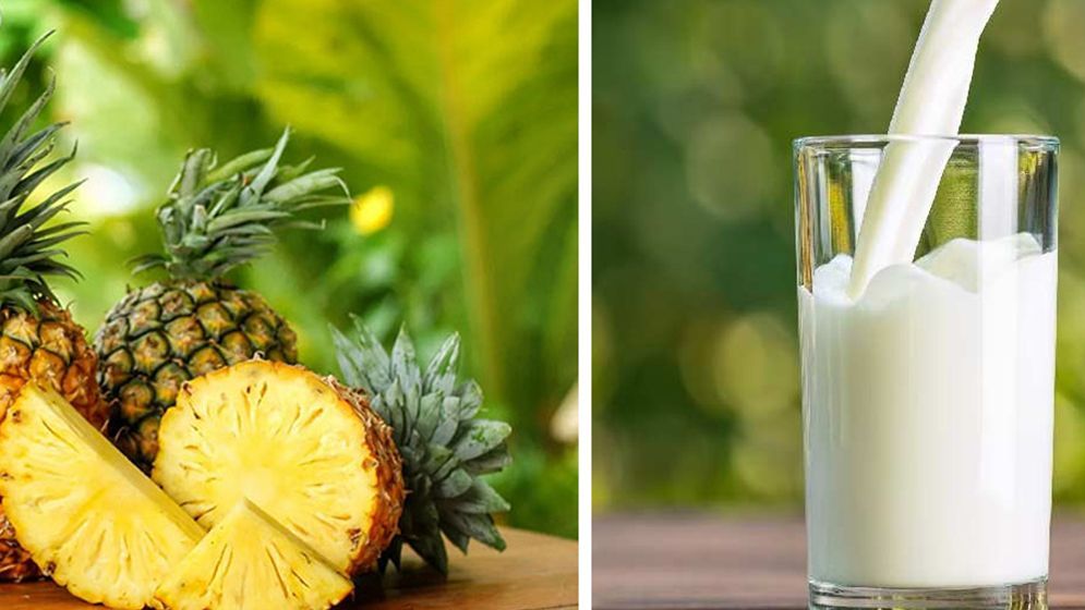 দুধ-আনারস একসঙ্গে খেলে কী হয়?