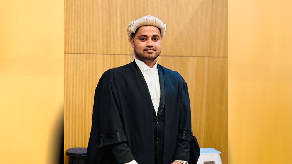 ব্যারিস্টার অ্যাট ‘ল’ ডিগ্রি অর্জন সাদ্দামের