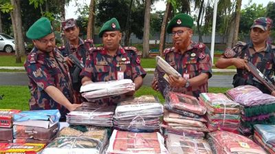 ব্রাহ্মণবাড়িয়া সীমান্তে প্রায় সাড়ে ৯ কোটি টাকার ভারতীয় পণ্য জব্দ