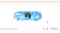 স্বাধীনতা দিবসে গুগল ডুডলে বাংলাদেশ