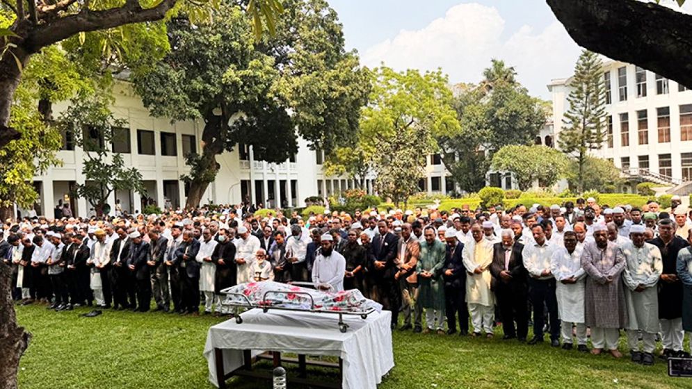 শফিক আহমেদের নামাজে জানাজা অনুষ্ঠিত