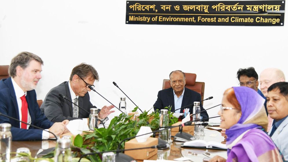 জার্মানির পরিবেশ বিষয়ক প্রতিনিধিদলের সঙ্গে পরিবেশমন্ত্রীর বৈঠক