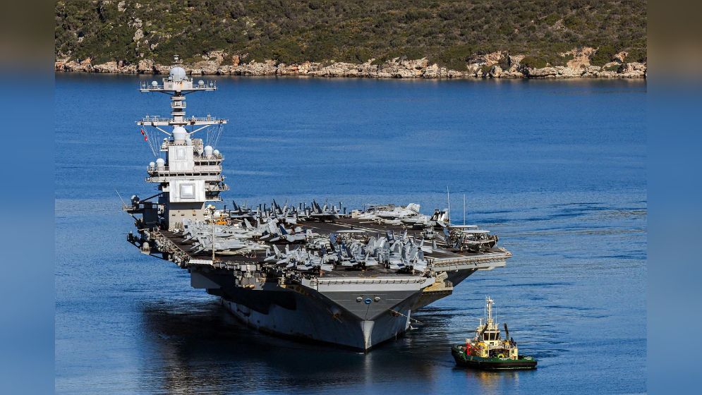 মধ্যপ্রাচ্যের দিকে মার্কিন রণতরি ‘জেরাল্ড ফোর্ড’