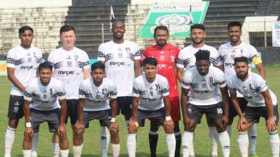 সৌরভের হ্যাটট্রিকে আরামবাগকে উড়িয়ে প্লে-অফে মোহামেডান