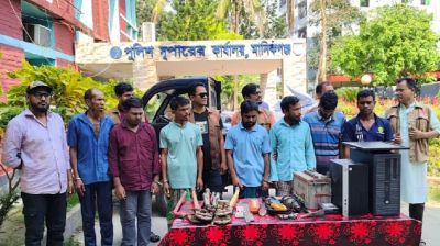 কোটি টাকার মালামালসহ ডাকাত দলের ৮ সদস্য গ্রেপ্তার