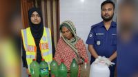 বিপুল পরিমাণ চোলাই মদসহ গ্রেপ্তার নারী