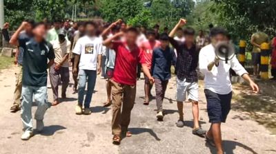 ইউপিডিএফের বিক্ষোভ, সড়ক অবরোধের ঘোষণা
